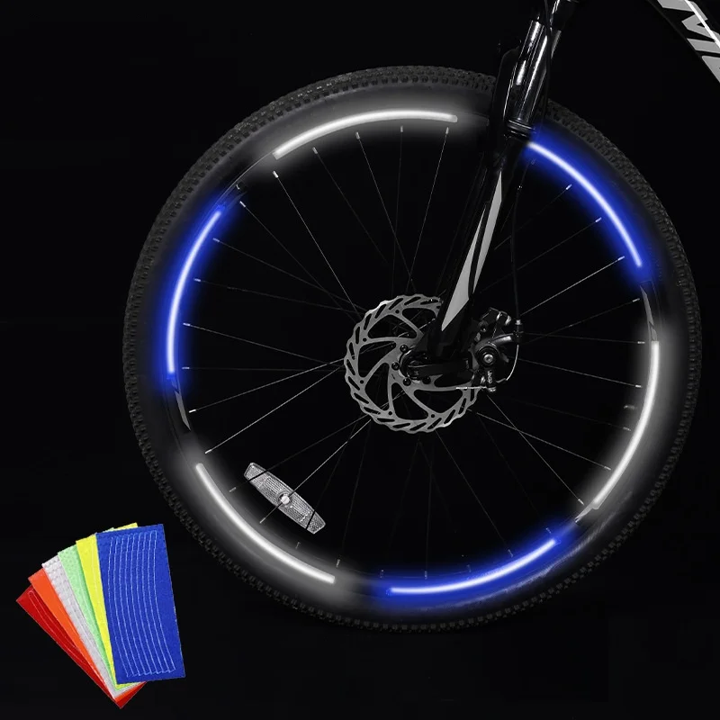 Bicycle Tire Reflective Sticker Mountain Road BMX Bicycle Rim Reflective Sticker Wholesale Bike DIY Accessories