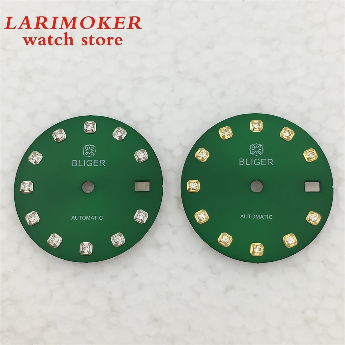 BLIGER 20,5 мм женский циферблат, градиентный циферблат, аксессуары для модификации часов с синими и белыми бриллиантами