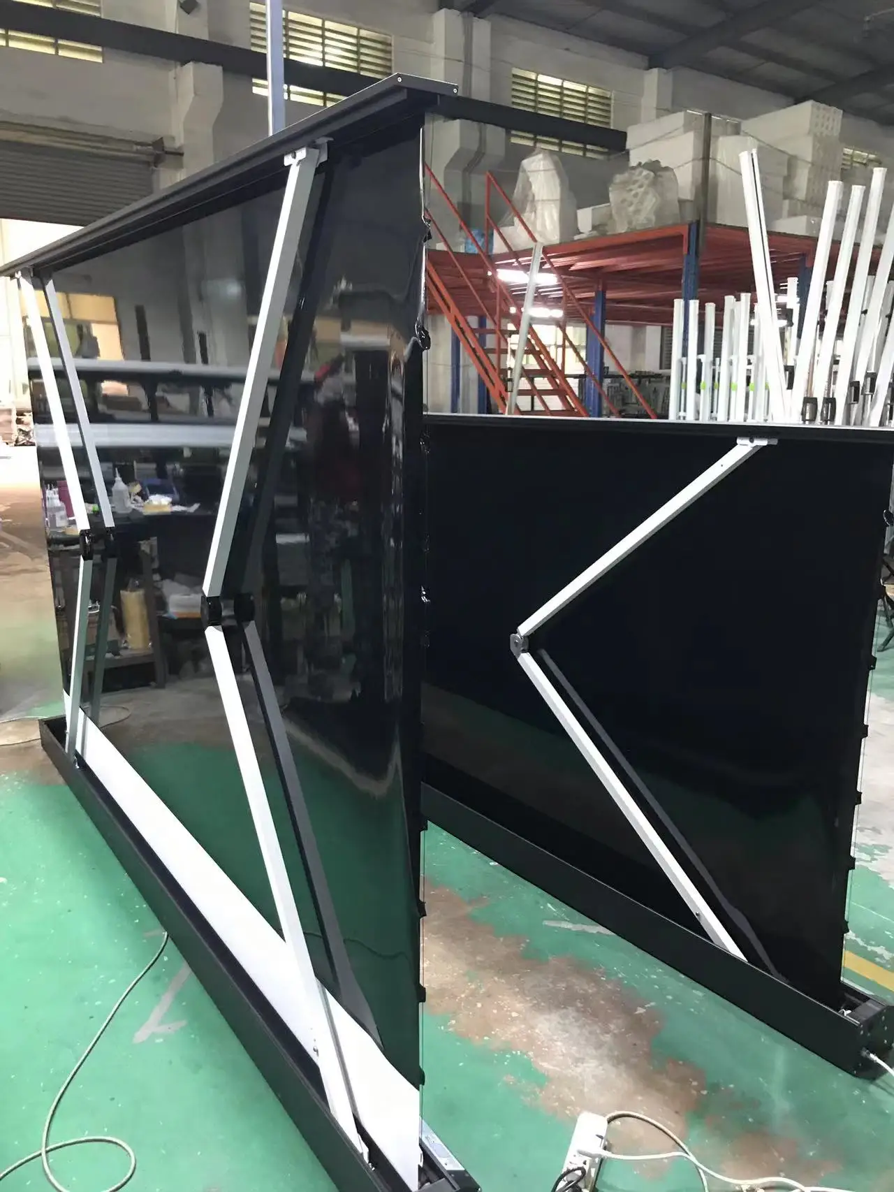 TELON SCREEN 100 ~120 Inch 16:9 UST Laser Projector Ultra Short Throw Movie Screen Motorized Floor Rising ALR ProjetionScreen