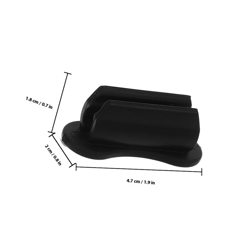 3Pcs Strong Traceless Adhesive Silicone Pen Holder Dual Slot Design for Desk Wall Laptop Refrigerator Marker Pencil Organizer