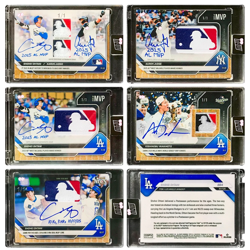 

PANINI 2025 homemade Baseball Ohtani Shohei Yoshinobu Yamamoto Aaron Judge Logonan Material Collection Card Brick Holiday Gift