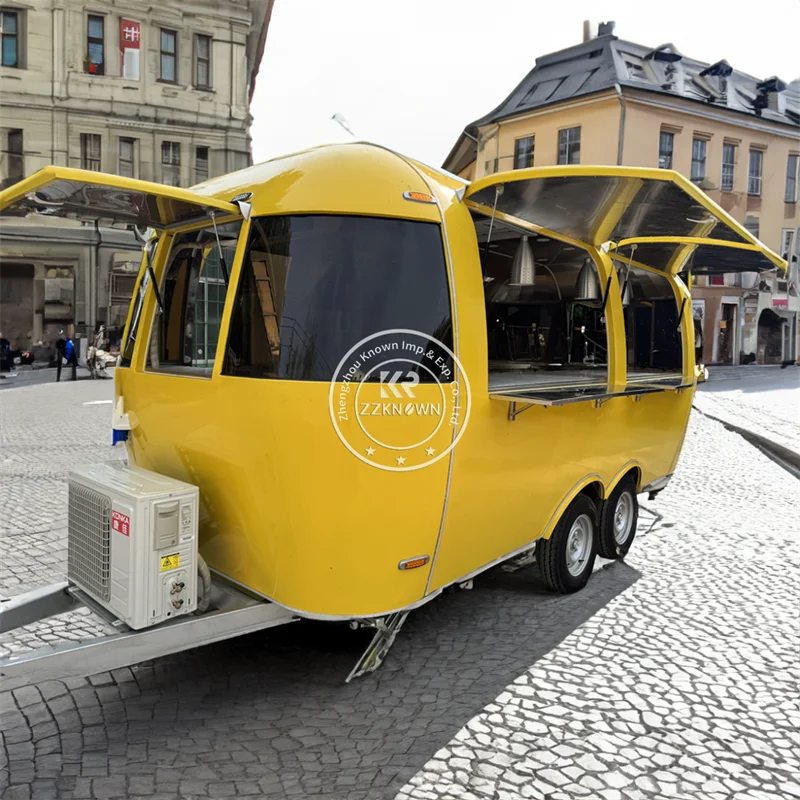 

Mobile Food Trailer USA Concession Stainless Steel Truck Food Vending Cart Ice Cream Kiosk Manufacturer