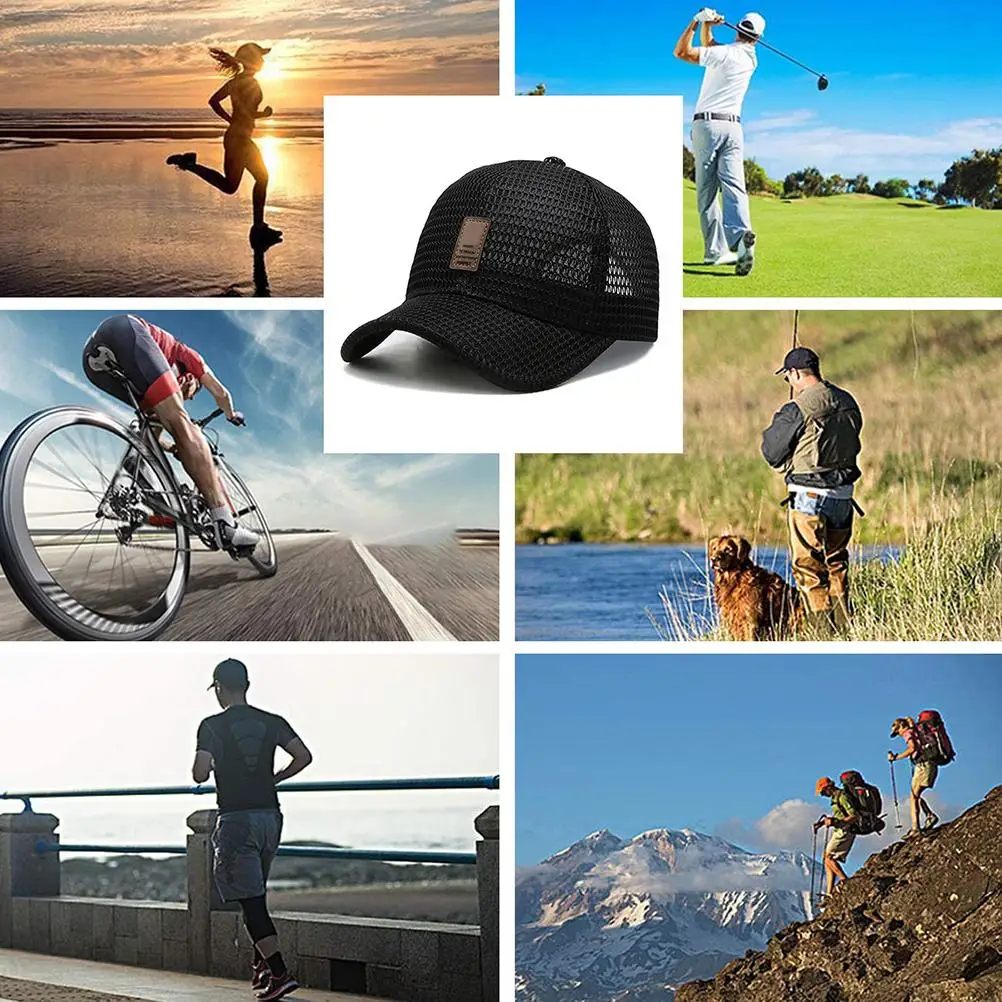 

ZK20 Unisex outdoor casual sun protection mesh breathable baseball cap