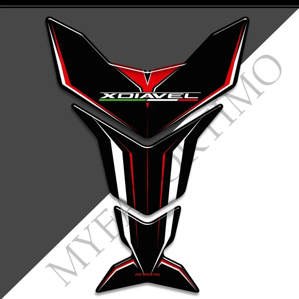 Ducati XDiavel Knee Tank Pad Kit, Proteção 3D Adesivos, Decalques Gás Óleo Combustível, 2015 a 2021