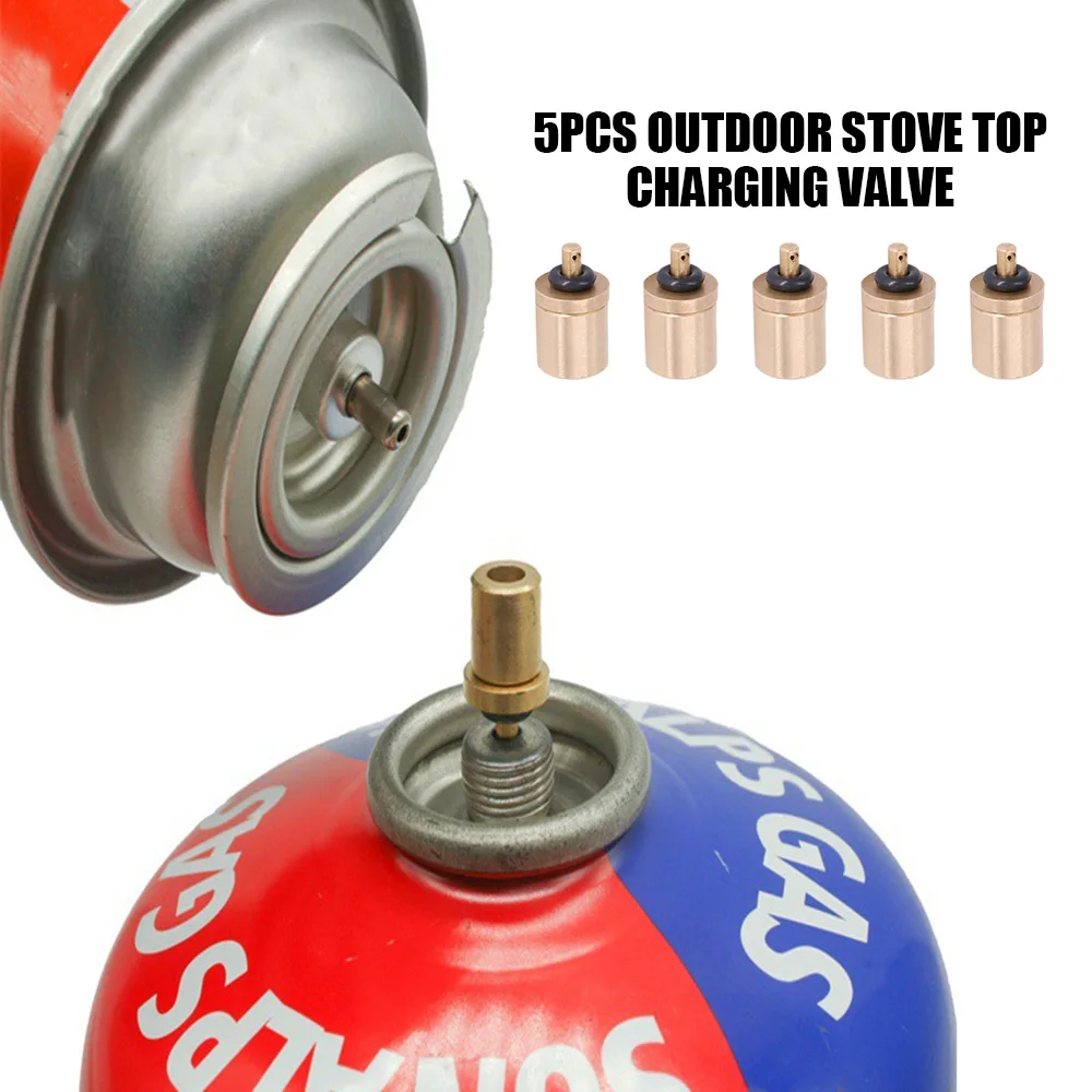 Gas Refill Adapter Filling Butane Canister Outdoor camping stove Gas Cylinder Gas Tank Burner Accessories Mini Inflation Valve