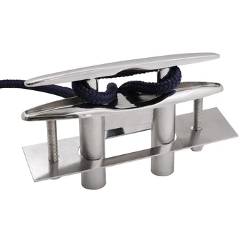 5 인치 보트 풀업 클리트 플러시 마운트 도크, 해양 도킹 스테인레스 스틸 316 팝업 개폐식 계류 로프 클리트