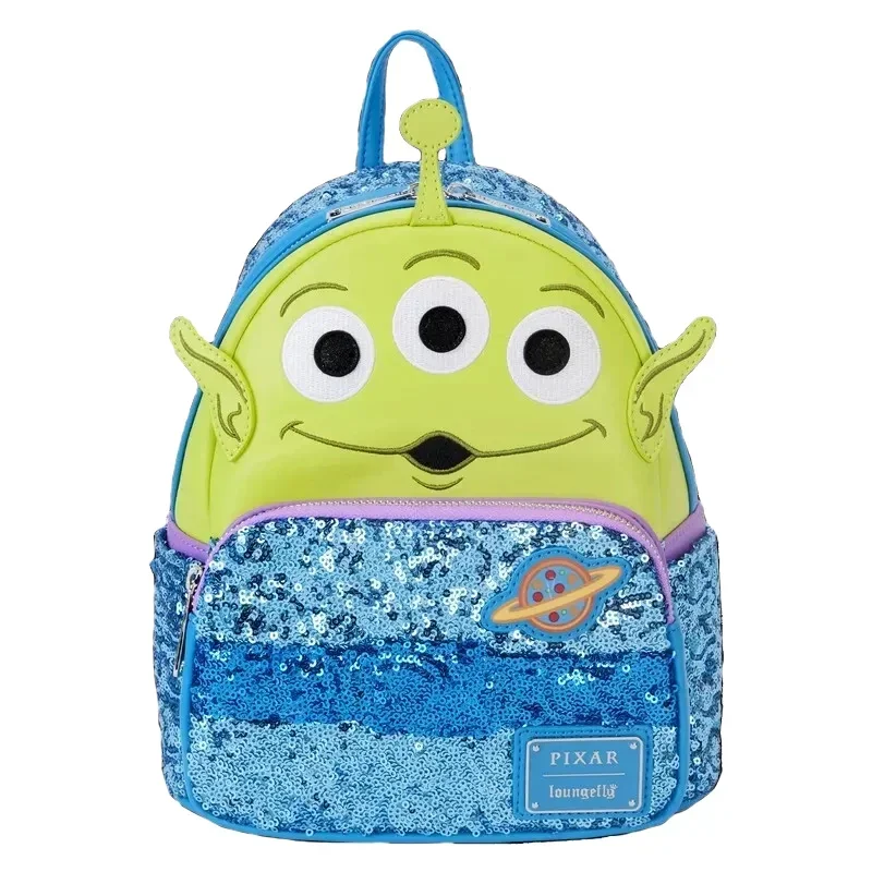 Loungefly Pixar Toy Story 1-4 Alien Sequin Mini Backpack & Wallet Set