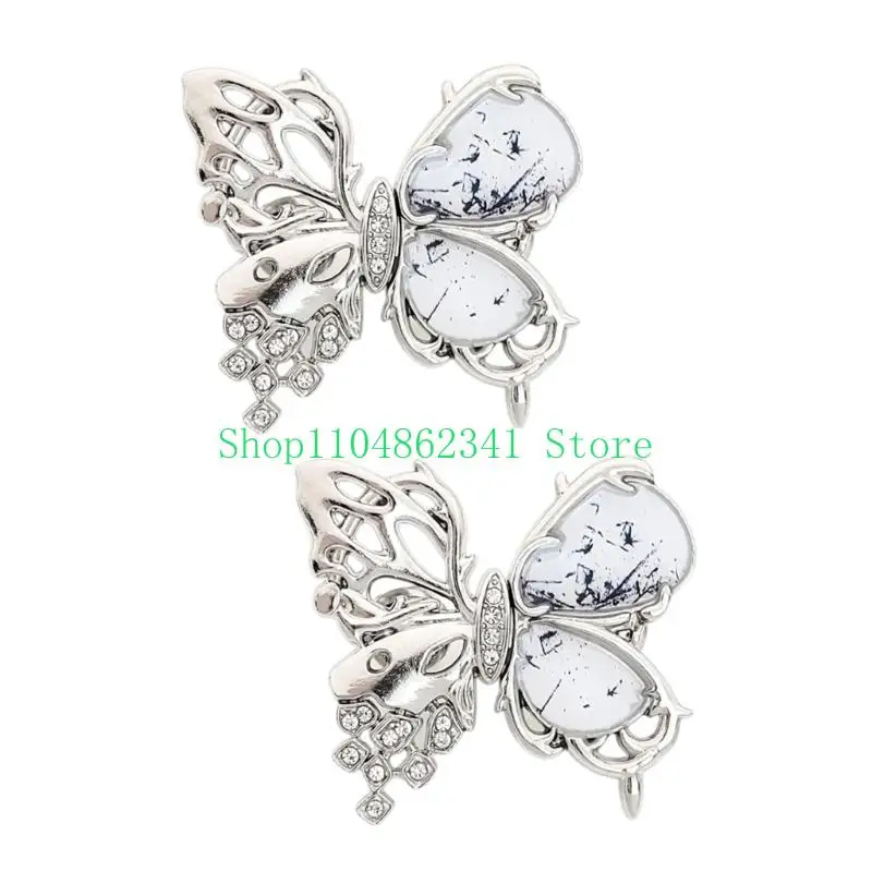 5asd staccabile decorativo fibbie in Durabilità Disteria in metallo Fissatrici in metallo per vari stili jeans