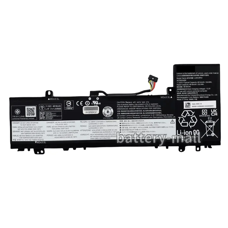 Brand New L22C3PA4 Battery Applicable IdeaPad Slim 5-14ABR8 L22M3PA4 L22B3PA4