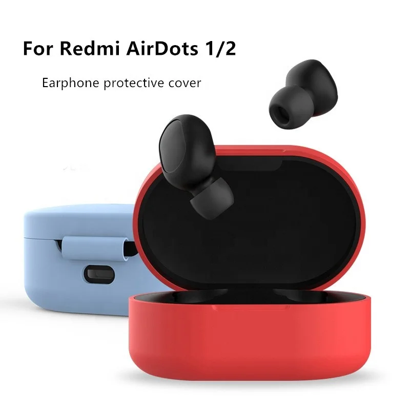 

Soft Silicone Case Full Protective For Xiaomi Redmi Airdots anti-fall Shockproof Wireless Earphone Protective Cover