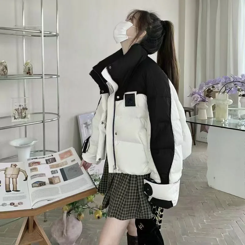Autumn Winter Short 2025New Women's Cotton Clothes Fashion Loose Cotton Jacket Assorted Colors Stand-Up Collar Outerwear Female