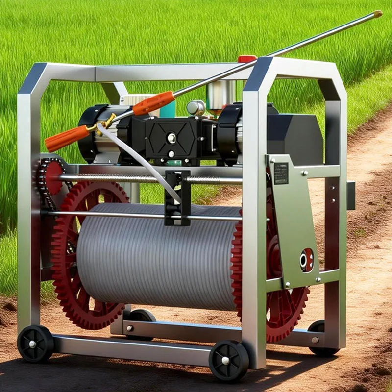 Stainless Steel Fully Automatic Electric Sprayer with Electric Sensing Hose Retraction, High-Pressure Sprayer, 48–72(Customized)