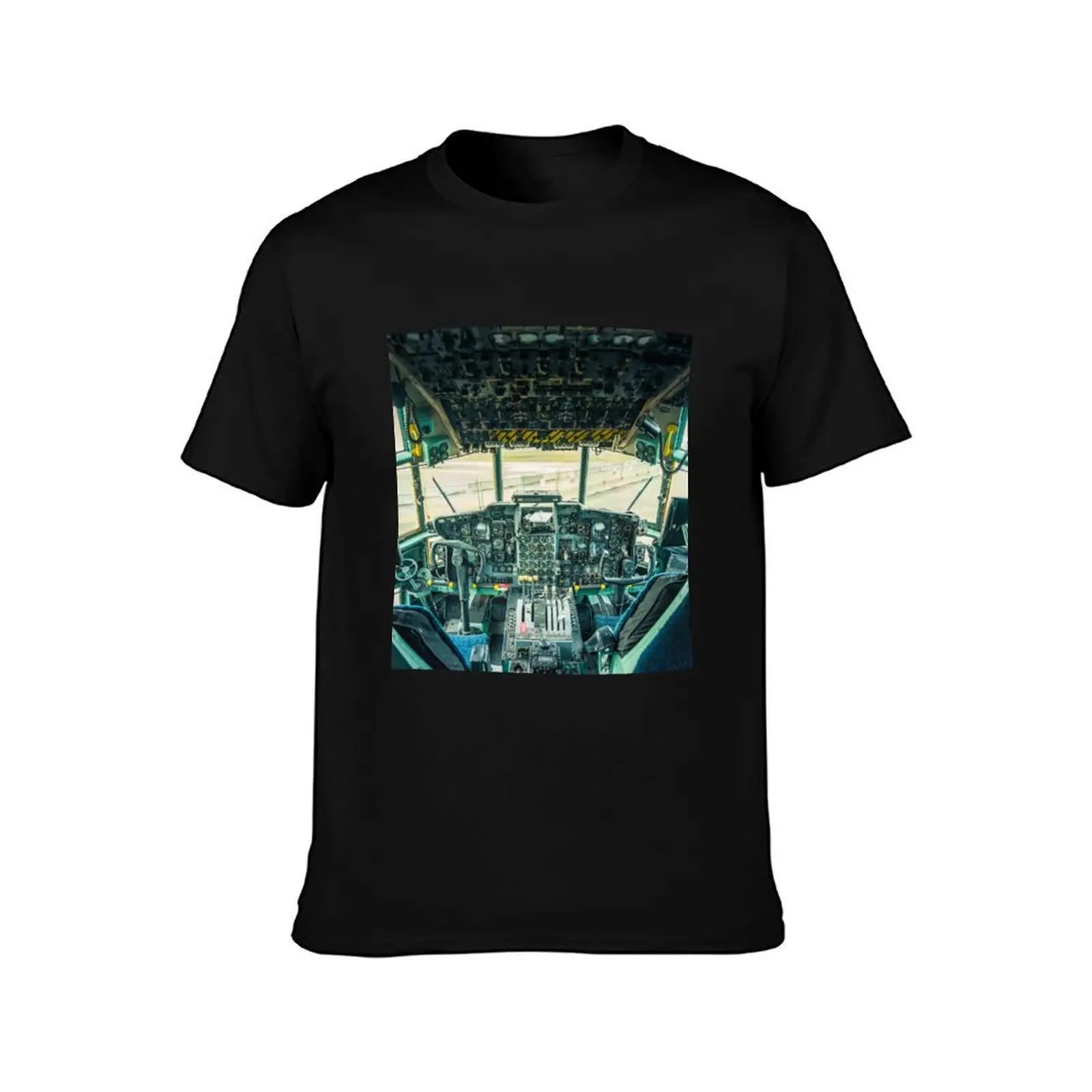 C 130 Hercules T-Shirt, Summer Casual Cotton Tee, Oversized Streetwear Tops, Vintage Graphic Print, Loose Fit Short Sleeve