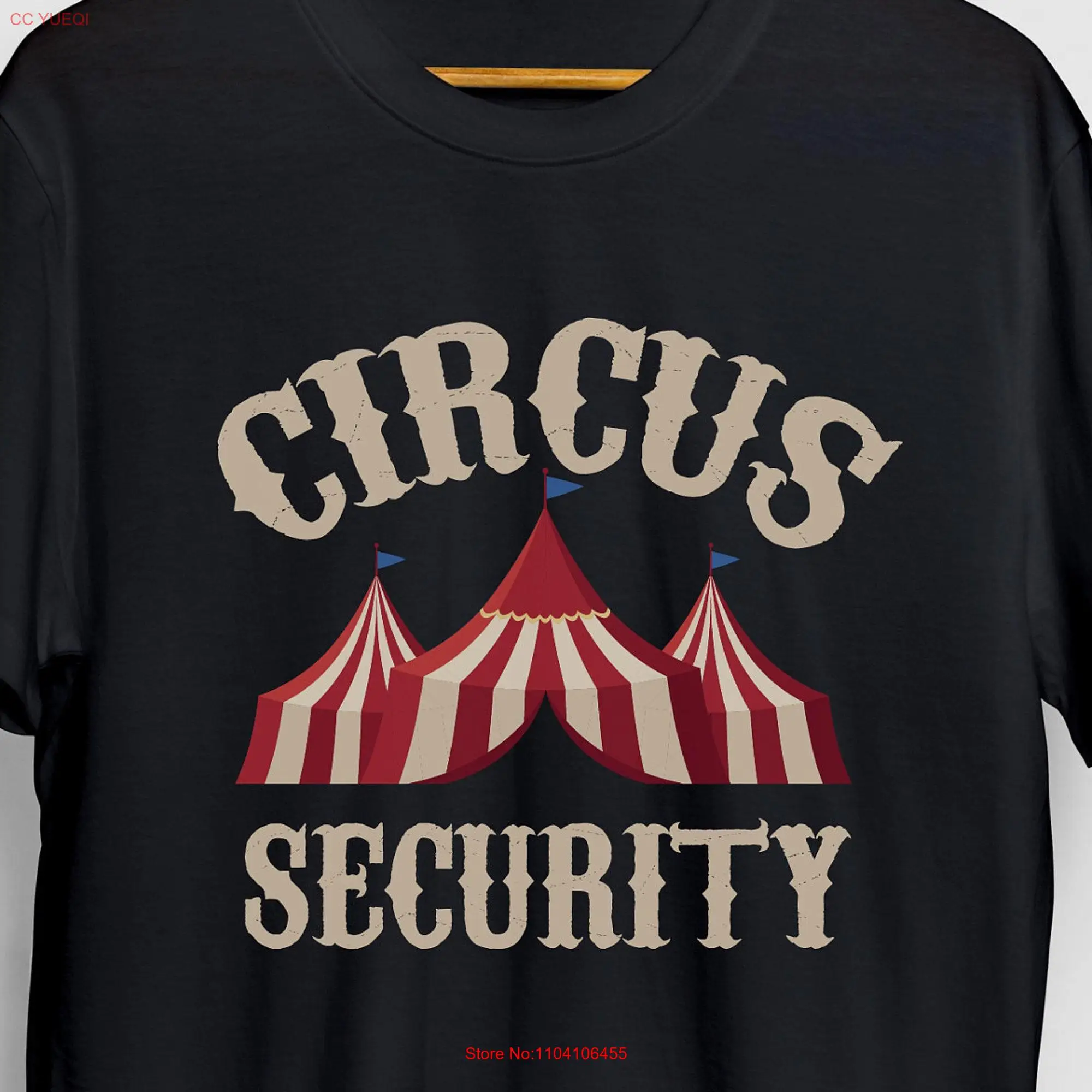 Circus Security Staff AcrobaT T Shirt Performer Ringmaster Tamer  long or short sleeves