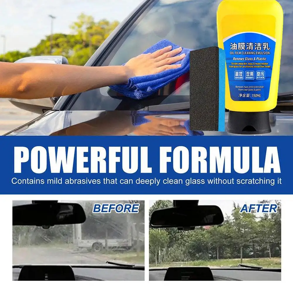 

Очиститель для удаления масляной пленки на окнах автомобиля, паста для удаления масляной пленки на лобовом стекле, средство для полировки лобового стекла
