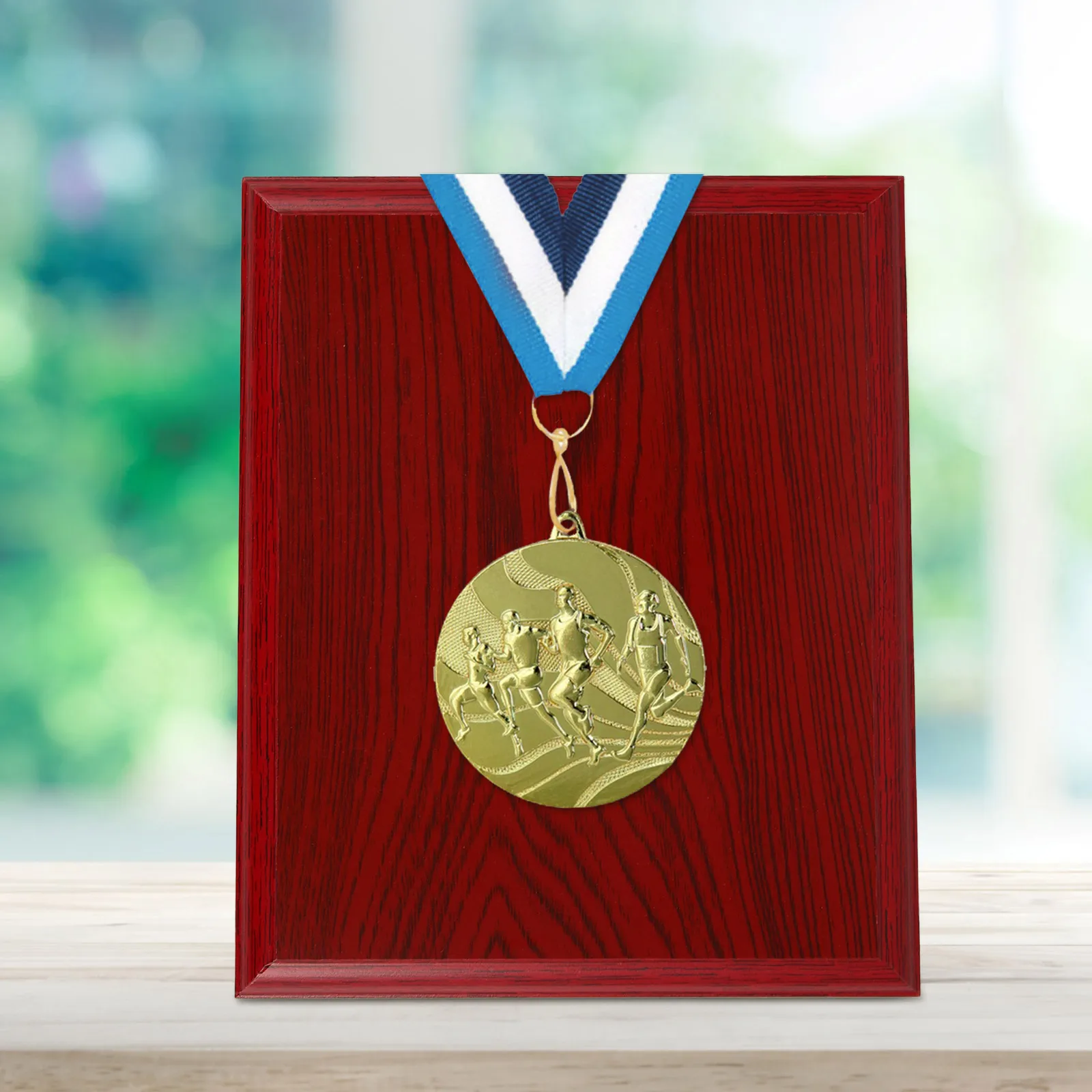 

The Medal Wood Display Holder Badge Award Authority Desktop Board Pin Man