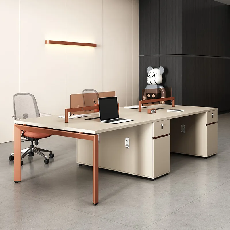 

combination screen card seat four-person combination simple modern furniture double-person staff table workstation