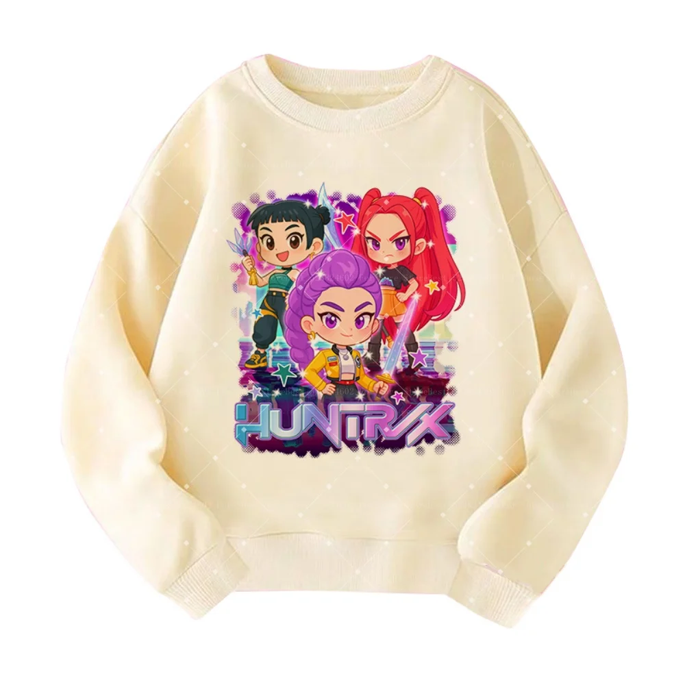 2026 س الرقبة هوديي مانغا الاطفال Kpop شيطان الصيادين الأطفال البلوز لطيف النمر Harajuku هودي للبنين هوديي الفتيات هوديي #3