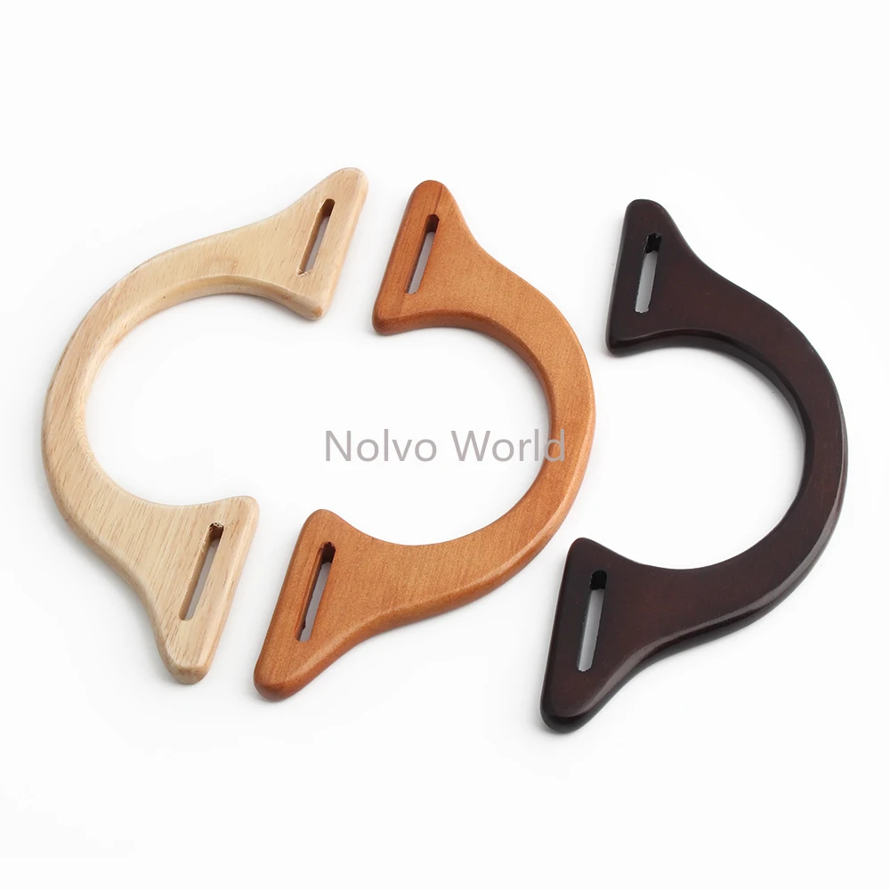 4/10/50PCS 21.5x8.5cm,14x14cm,17.3x10cm Wooden Bag Handle For Sewing Brackets Bag Handbag Shoulder Strap Purse Frame Accessories