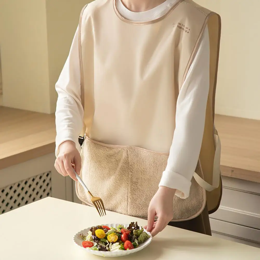 Functional Vest Apron Vest Style Kitchen Apron for Women with Pockets Handy Wipe Waterproof Stain-resistant Cooking Smock