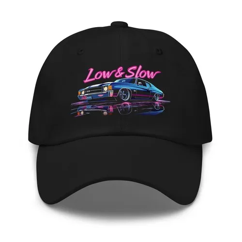 Low & Slow 1972 Chevelle Dad Hat – Vintage Muscle Car Graphic Baseball Cap