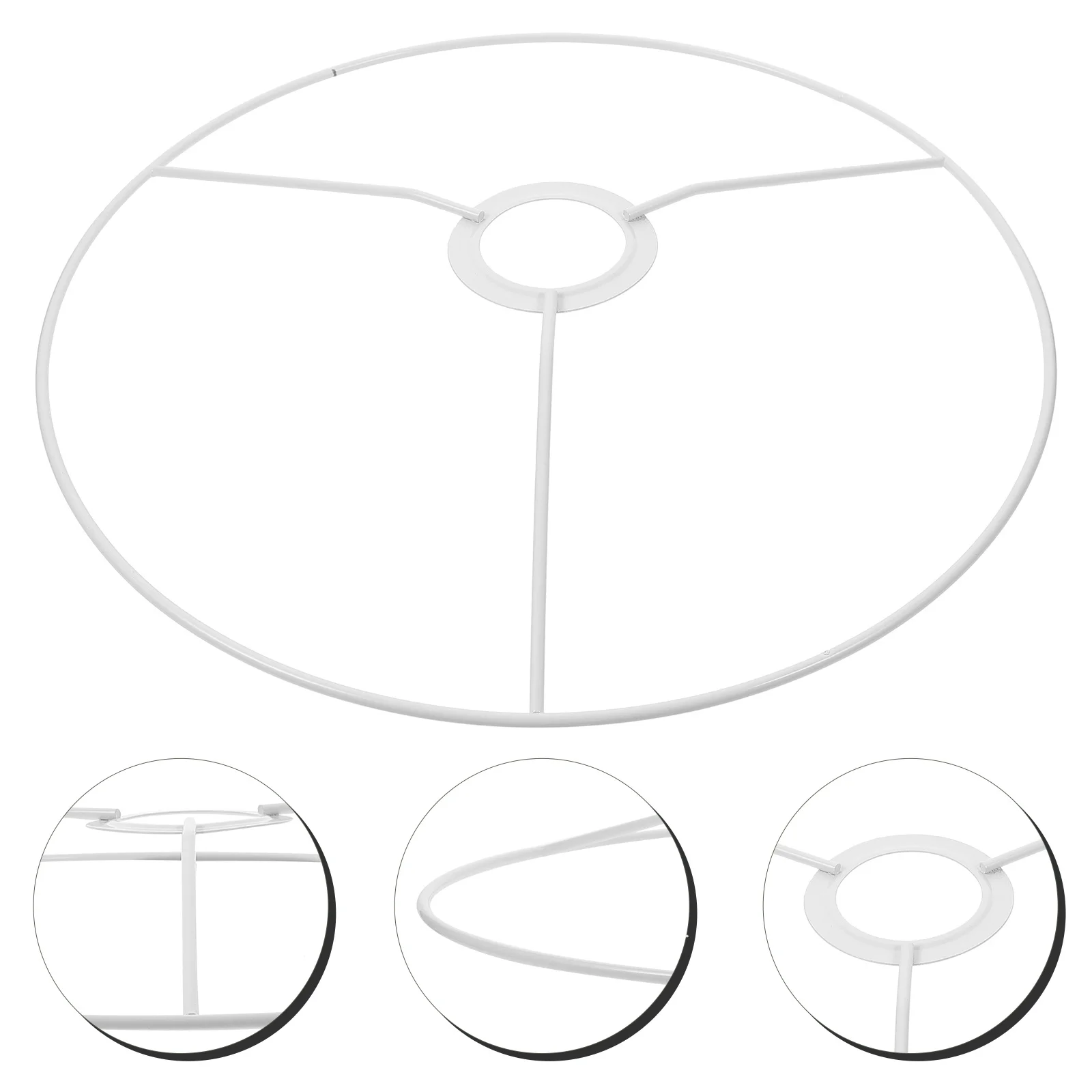 عاكس الضوء حلقة 30 سنتيمتر إطار معدني مستدير دعم الحديد دائم إصلاح سهلة لأضواء قلادة الثريات مصابيح أرضية سلك خمر