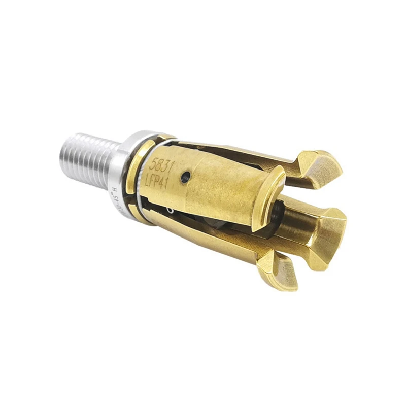 Pinza de husillo con rosca externa, cortador de torno, fresado, mecanizado CNC, 4 Flap Pull Claw, 45 grados