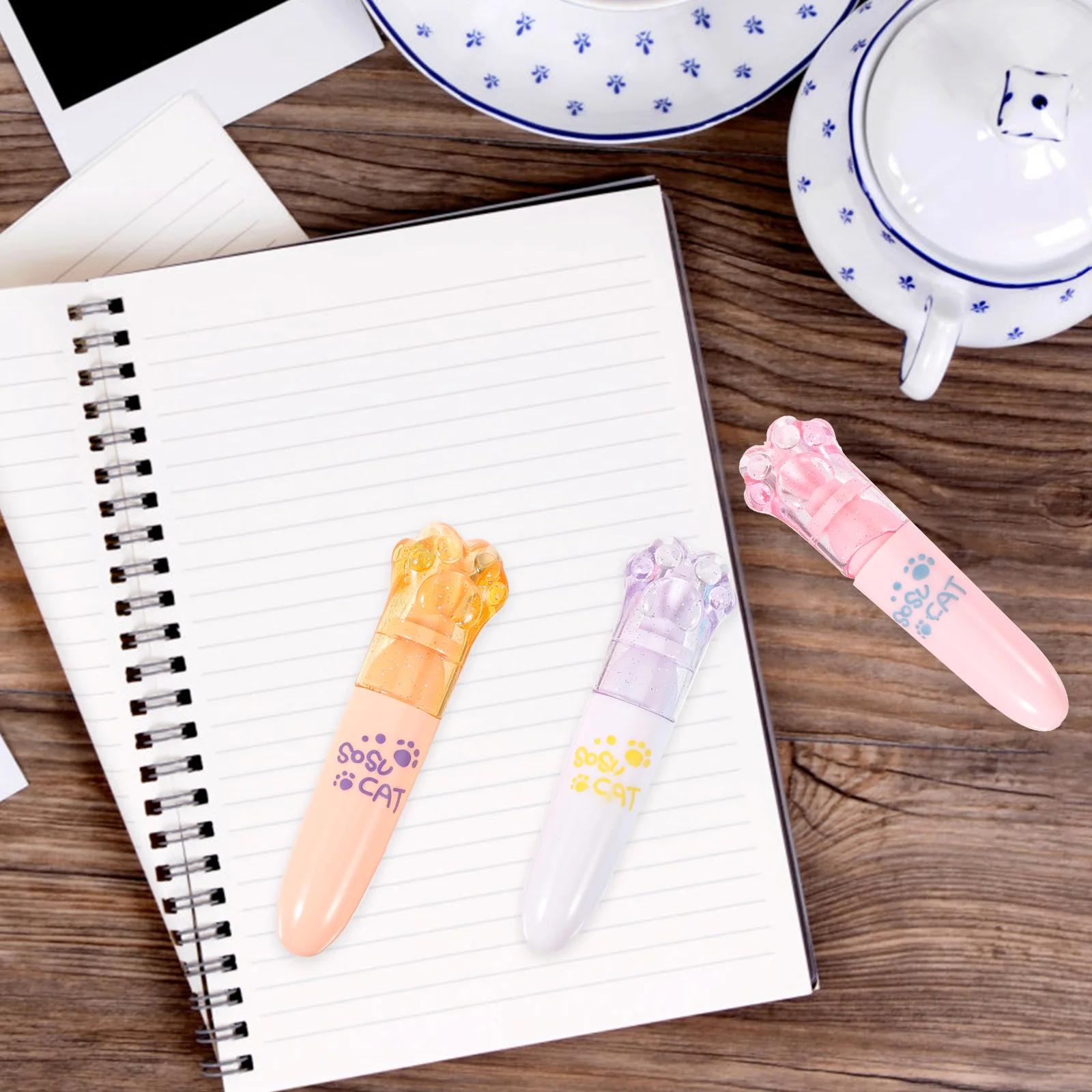 

6 шт., маркеры с героями мультфильмов, маркеры для студенческих книг, компактные портативные ручки для скрапбукинга, школьные принадлежности, красочный пигмент на водной основе