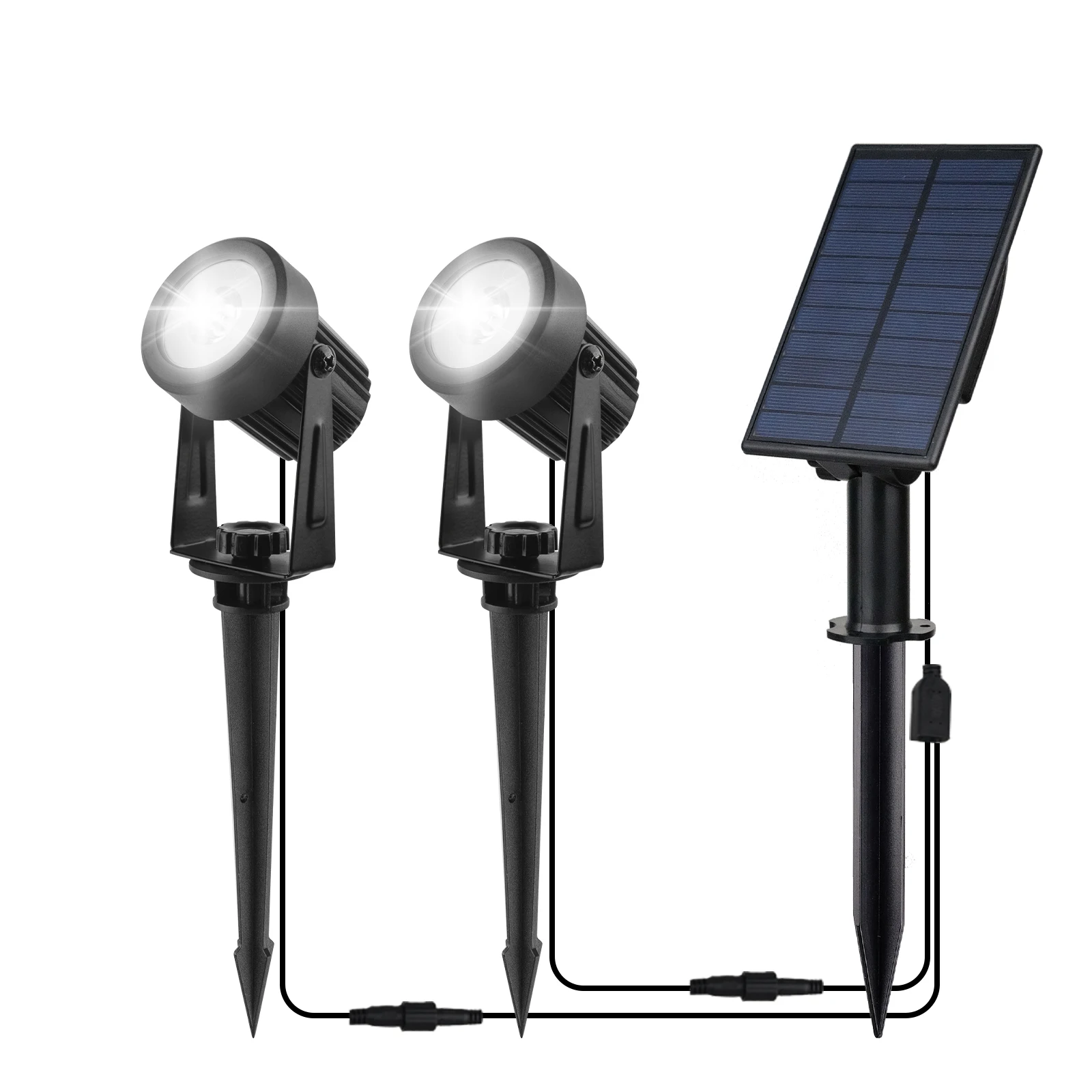3000K/6000K Solar LED Licht Outdoor Solar Spotlight Solar Tuin Licht Outdoor IP65 Waterdichte Zonne-energie licht Wandlamp - afbeelding 1