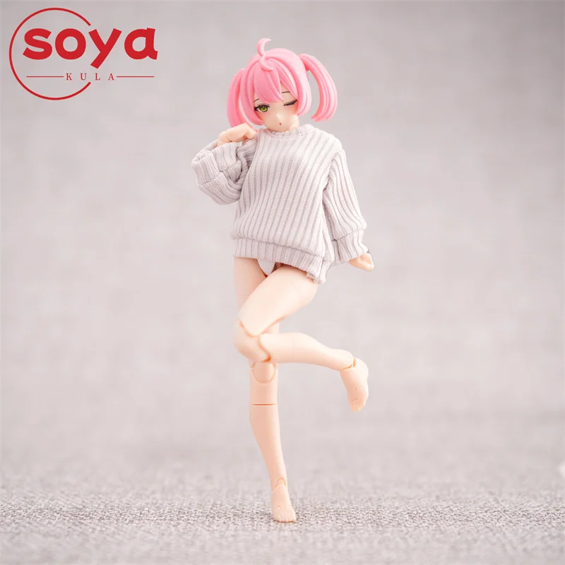 Sweat-shirt tricoté à l'échelle 1/12, vêtements, modèle adapté aux poupées corporelles de figurine d'action féminine de 6 pouces