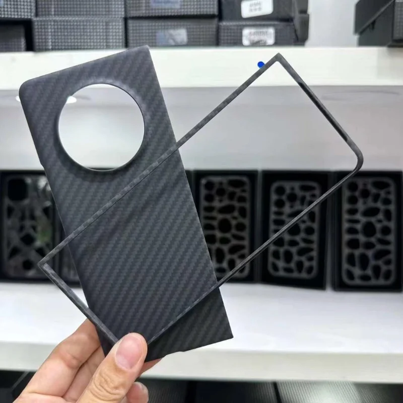 

Чехол для Tecno Phantom V Fold Real Carbon Fiber чехол Ультратонкий противоударный чехол для Tecno Phantom v Fold чехол из арамидного волокна