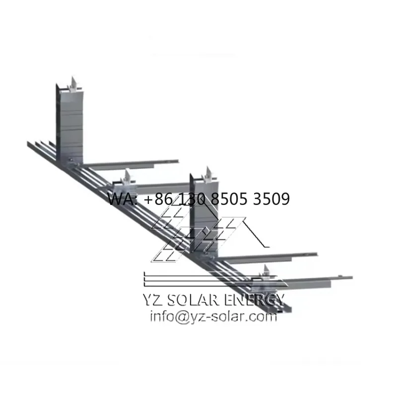 Sistema de montaje solar lastrado para techo plano, no penetrante - zdjęcie 1
