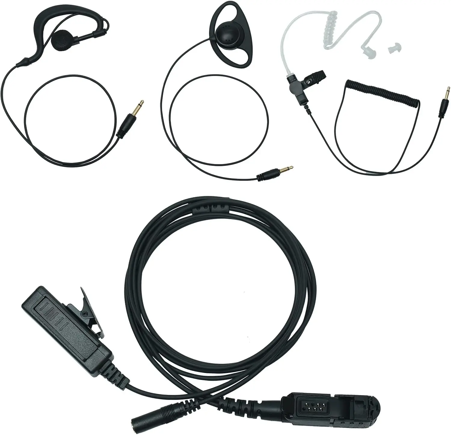Walkie Talkie Surveillance Earpiece Headset with Mic PTT Kit Compatible with Motorola XPR3500e XPR3000 XPR3300