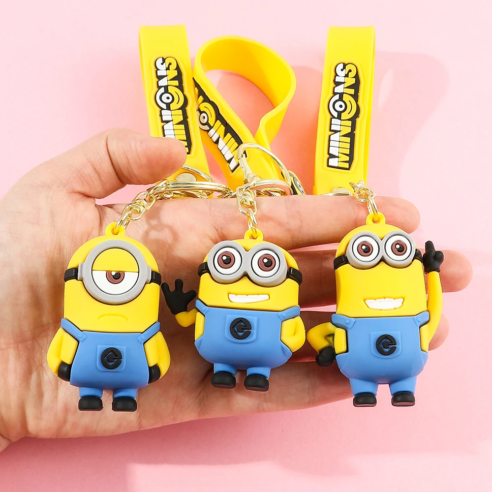 Super Cute Despicable Me Series Cartoon Model Keychain Minions Eggs Creative And Exquisite Kawaii Bag Decoration Pendant Gift