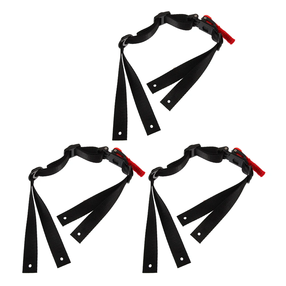 

3 Pcs Chin Strap Ach Retention Football Cover Clip The Double for Hard Hat