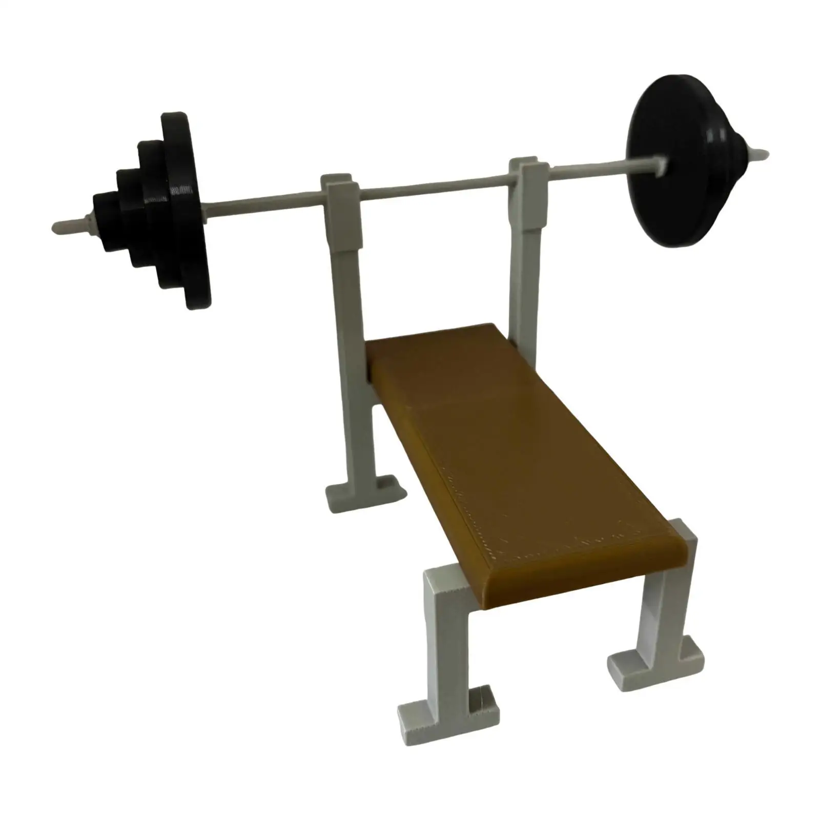 1/12 装飾用 6インチアクションフィギュア用バーベルラックベンチプレスモデルドールハウス装飾ミニチュアマイクロシーン写真小道具用