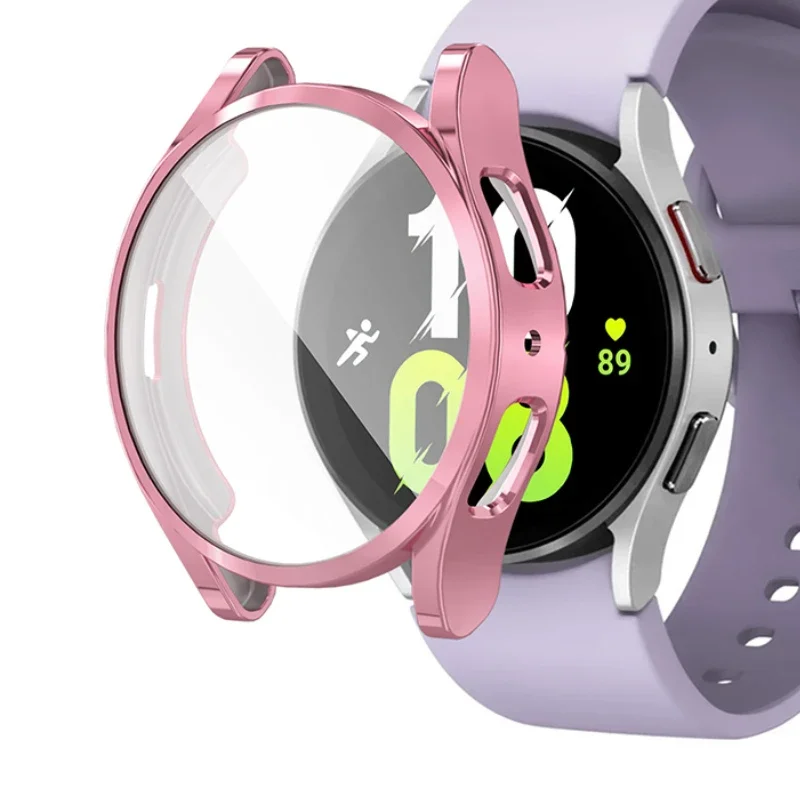 Защитный чехол для Samsung Galaxy Watch 5/4 40 мм 44 мм, мягкий бампер из ТПУ, полноэкранный защитный чехол для Samsung Galaxy Watch 4/5