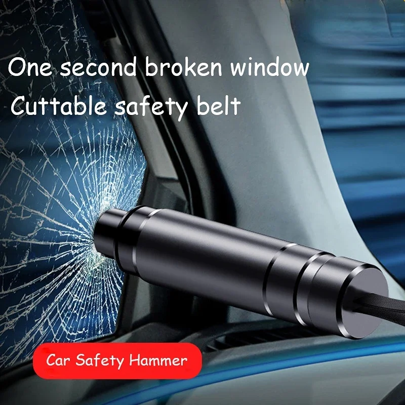 Car Safety Hammer Car Emergency Glass Window Breaker Seat Belt Cutter Escape Emergency Hammer Lifesaving Rescue Accessories