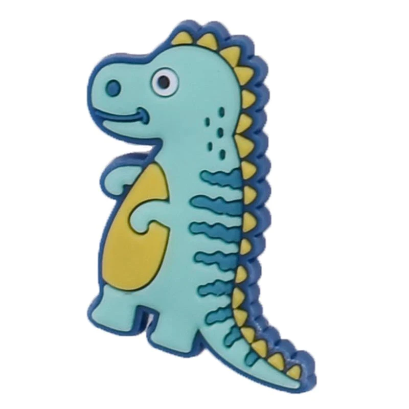 Groothandel 1 Stuks Pvc Schoen Accessoires Voor Crocs Bedels Dinosaurus Badge Vrouwen Klompen Gesp Kids Pins Decoratie Jeans Polsbandjes