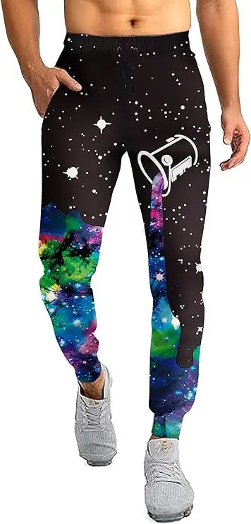 

HOT Unisex Starry Sky milk 3D Print Causal Clothing Fashion Men Women Hip Hop Pants Plus Size S-7XL Trouser Jogger Men Trousers