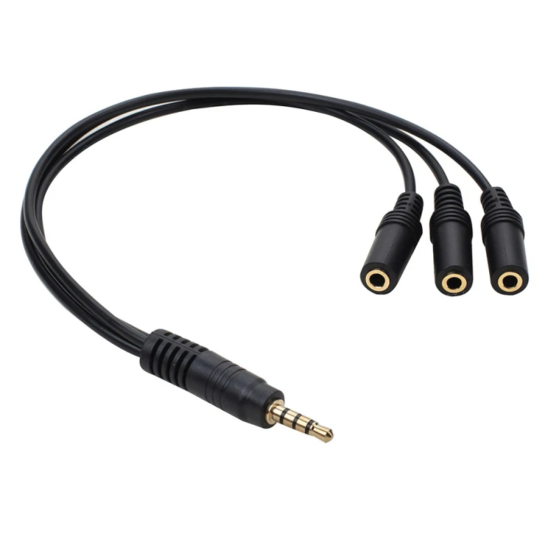 3.5mm  Way Port Aux Multi Headphone Earphone Audio Splitter Adapter  Jack HUB Spliter Cable Extender 1 Male to  Female