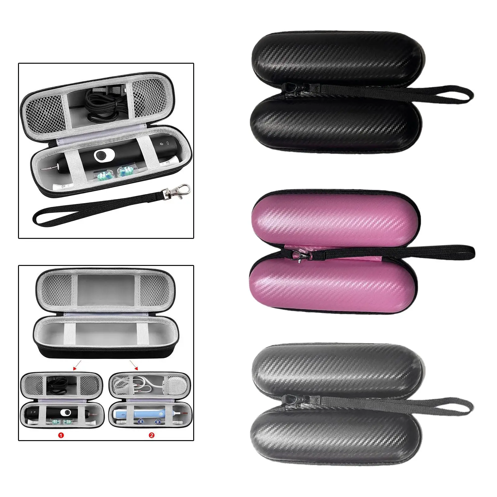 Electric Toothbrush Travel Case Carrying Case Rechargeable Toothbrushes Storage