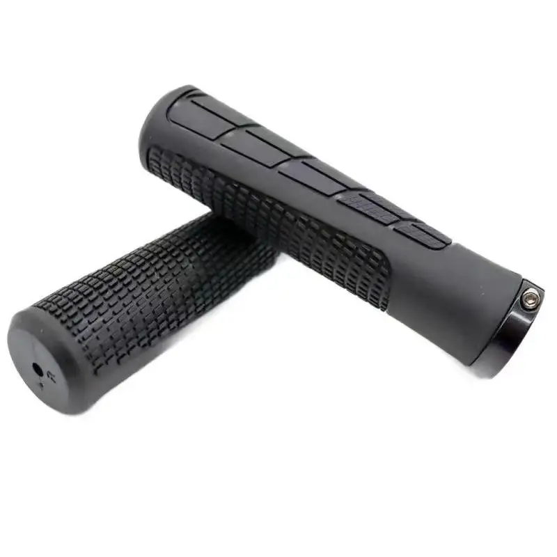 Bicycle Handlebar Grips Anti Slip Texture Shock Absorbent Non-toxic Rubber Material for Mountain Biking Teen Adult Cyclists
