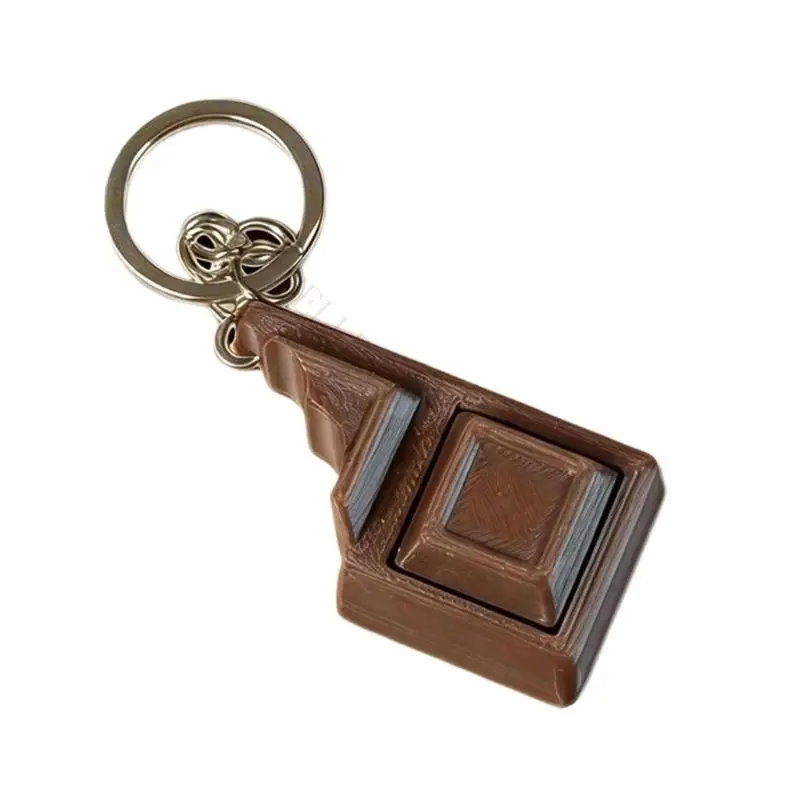 R7UF Portable PLA Press Keychain with Playful Candy Look for Desks