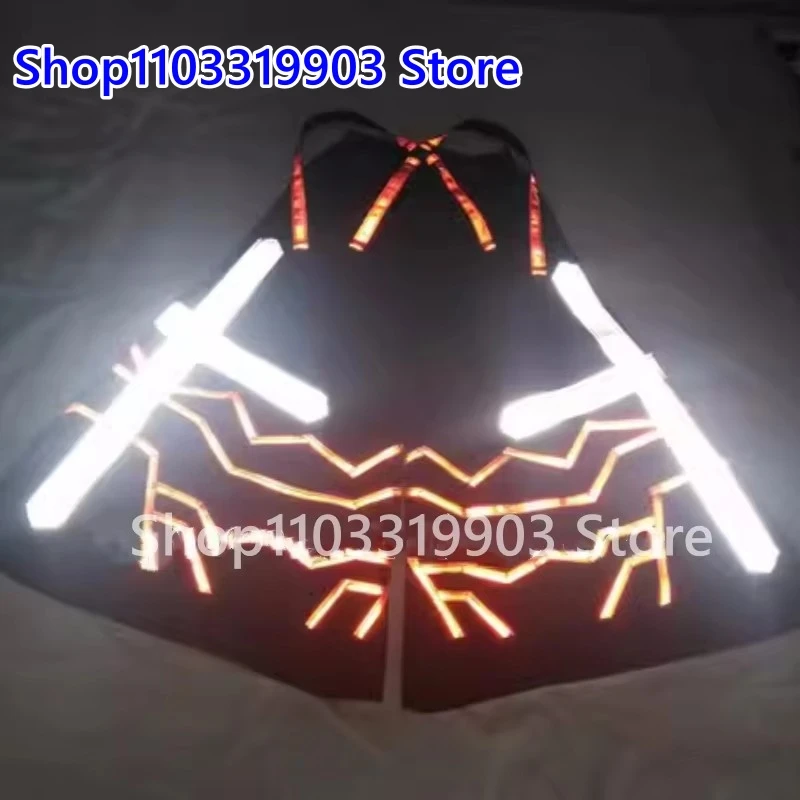 Shuffle Phat Ghost Step Танцевальные брюки с большим крестообразным узором Светоотражающие брюки ночного видения Светящиеся расклешенные брюки смерти НОВИНКА