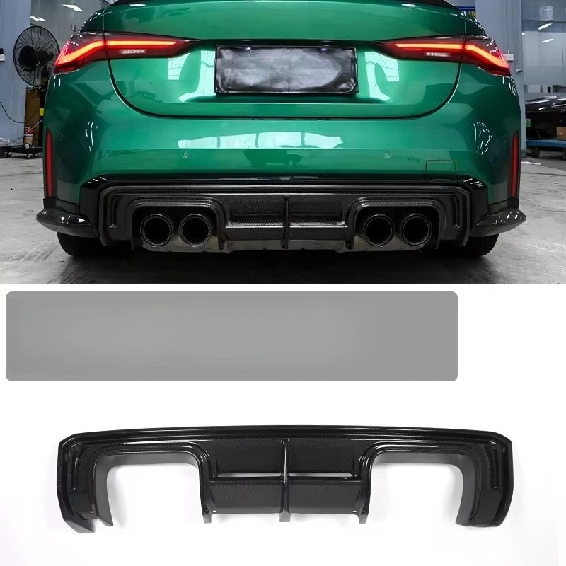 

Задний диффузор из сухого углеродного волокна в стиле V для G80 M3 G82 M4, комплект кузова, автомобильные аксессуары