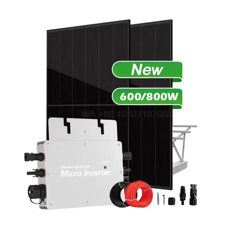 Wmwmnu New 600W 800W 1000W Plug and Play Grid Tied Micro Solar Energy System Balcony Power Station for Home EU Germany