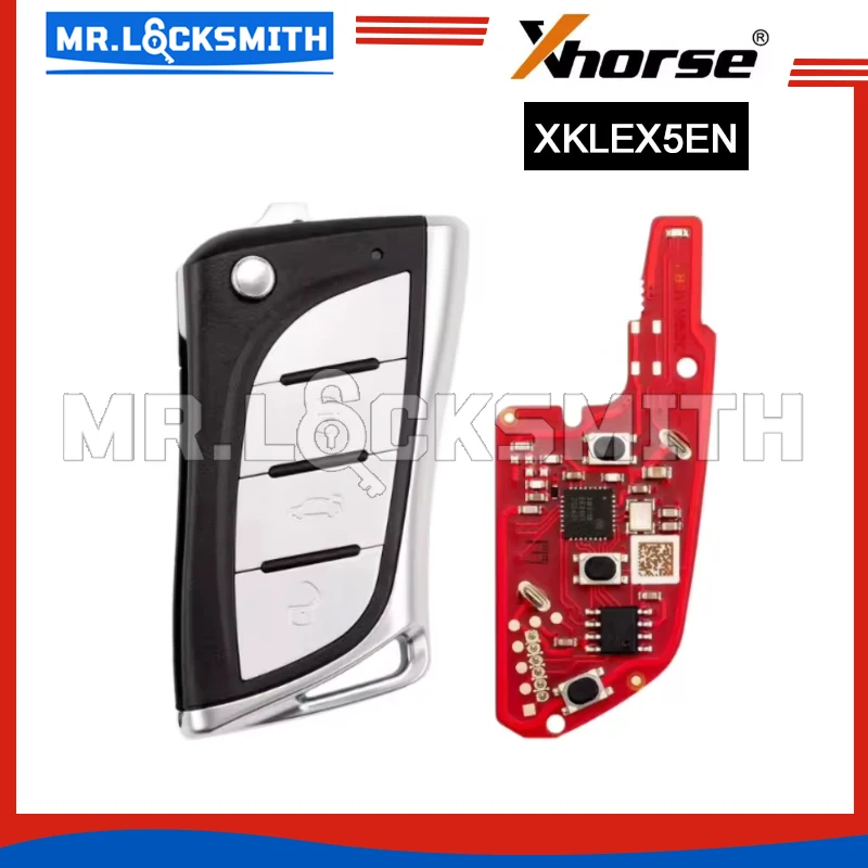 Xhorse XKLEX5EN VVDI Universal Remote Key 2nd Generation for Lexus Style 3 Buttons Supports Wireless Programming Old XKLEX0EN
