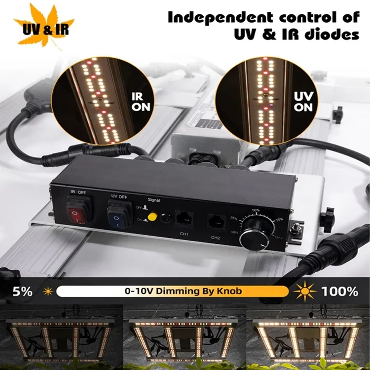 Lm301h evo conduzido cresce a lâmpada, 240w, uv, ir, controle independente, melhor para o uso interno