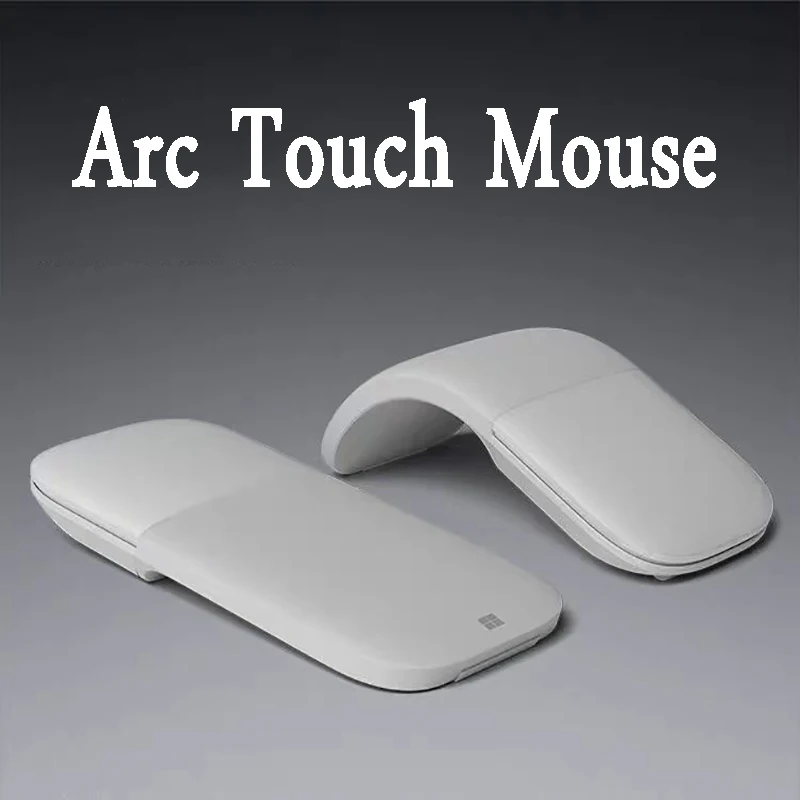 Bluetooth 4.0 Wireless Mouse 1600 DPI Foldable Arc Touch Mause Folding Ultra-thin Mute Mice for Surfacebook Laptop Office Use